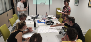 Un atelier lors de l'accompagnement en ZAE des entreprises de Liffré Cormier Communauté