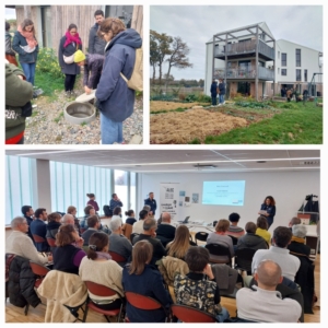 Visite de récupération d'eau de pluie en logement collectif au Rheu, ALEC du Pays de Rennes